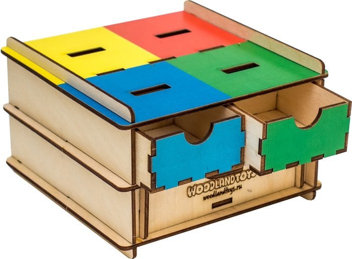 

Сортер WoodLand Toys Комодик-плоский Живой мир 119205