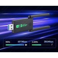 Wi-Fi/Bluetooth адаптер USBTOP USB3.0 Wi-Fi6 + Bluetooth 5.4 559436