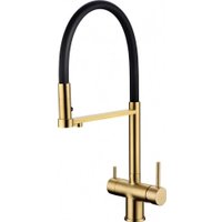 Смеситель Grocenberg GB4095 с гибким изливом (золото матовый)