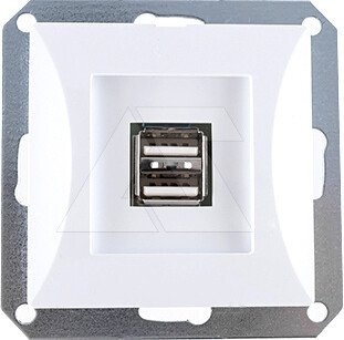 

Розетка USB Timex OPAL OPBL-USB2 (белый)