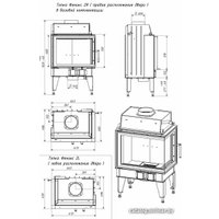 Свободностоящая печь-камин Мета-Бел Fenix 2R ТКТ 10.0-02