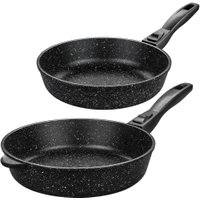 Набор сковород Elan Gallery Гармония вкуса 120134+2 (черный мрамор)