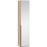 Шкаф-пенал Трия Порто СМ-393.07.212 с 1 зеркальной дверью (яблоня беллуно/графит)