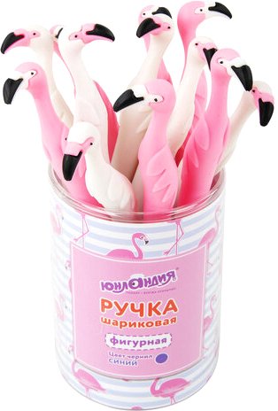 

Ручка шариковая Юнландия Фламинго 143775 (в ассортименте)