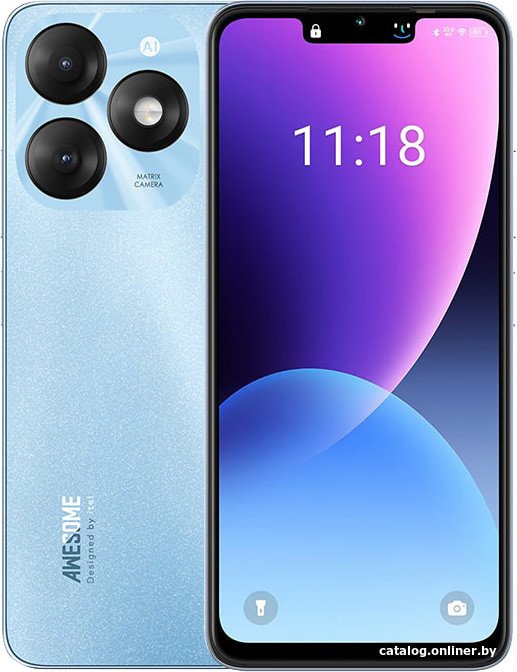 Itel A70 4GB/256GB (синий) телефон купить в Минске