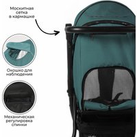 Коляска прогулочная «книга» Bubago Model Cross City BG 155-4 (зеленый)