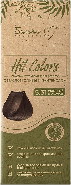 

Гель-краска Белита-М Hit Colors 5.31 Молочный шоколад