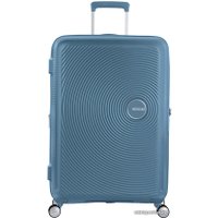 Чемодан-спиннер American Tourister SoundBox Stone Blue 77 см