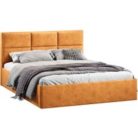 Кровать Трия Стелла Тип 1 c ПМ и заглушиной 160x200 (микровелюр Wellmart Yellow)