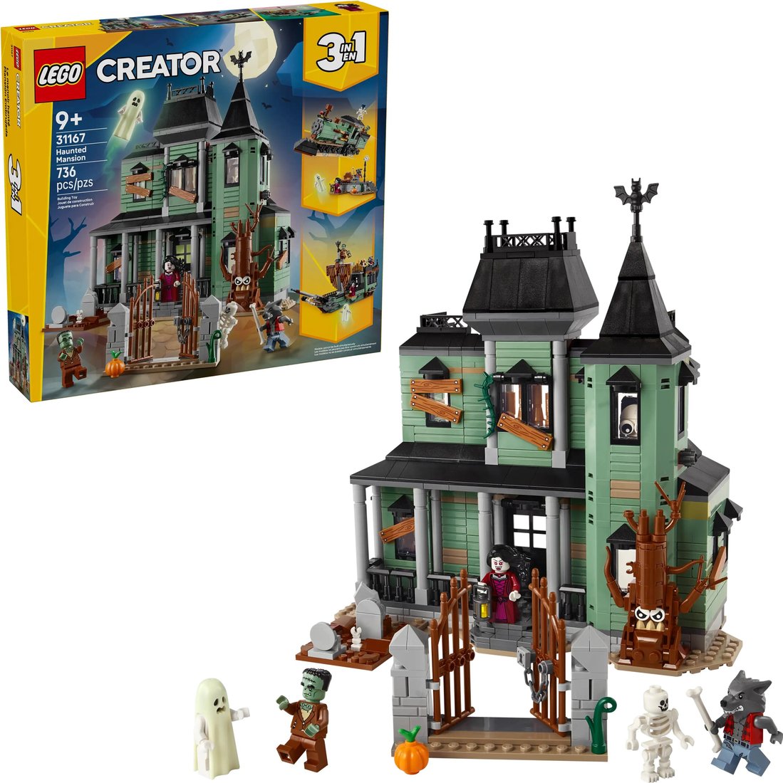Конструктор LEGO Creator 3 в 1 31167 Особняк с привидениями