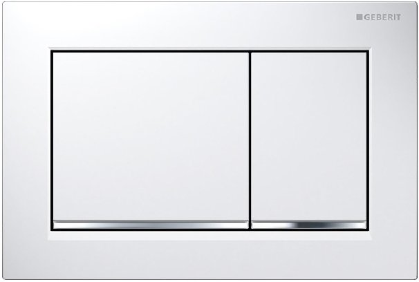 

Панель смыва Geberit Omega 30 115.080.KJ.1 (белый/глянцевый хром)