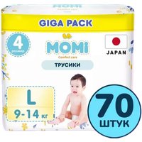 Трусики-подгузники Momi Comfort Care L 9-14кг (70шт)