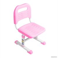 Парта Anatomica Avgusta + стул + выдвижной ящик + светильник + подставка (белый/розовый)