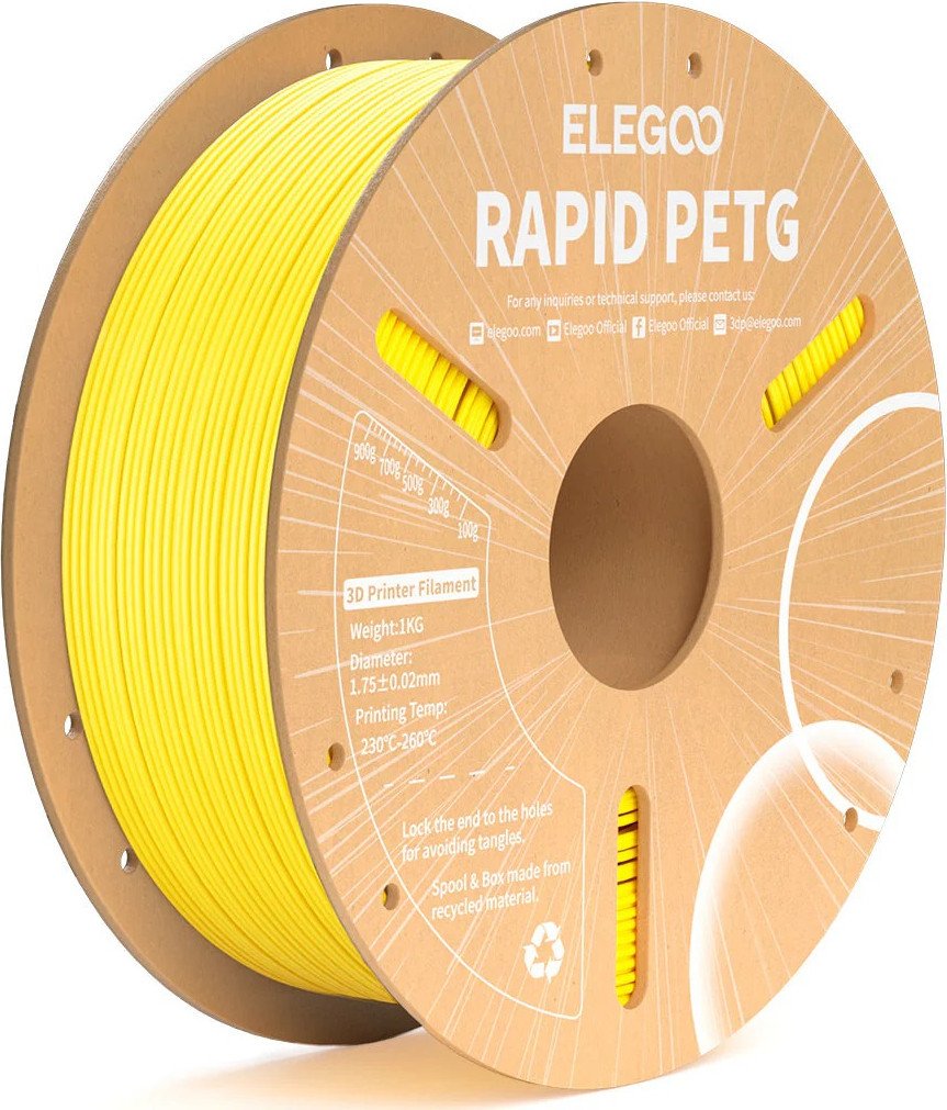Филамент Elegoo Petg Rapid 50.203.0221 (1кг, желтый)