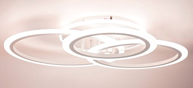 

Припотолочная люстра Glanzen LED-0090-ROUND-white