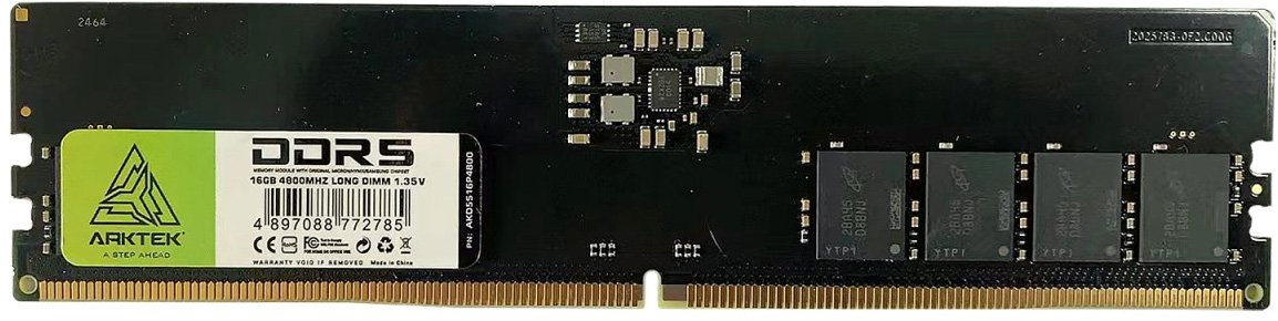 

Оперативная память Arktek 16ГБ DDR5 4800 МГц AKD5S16P4800