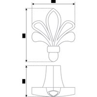 Ручка мебельная Boyard RC423CP/W.4