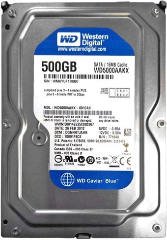 WD Caviar Blue WD500AAKX 500GB