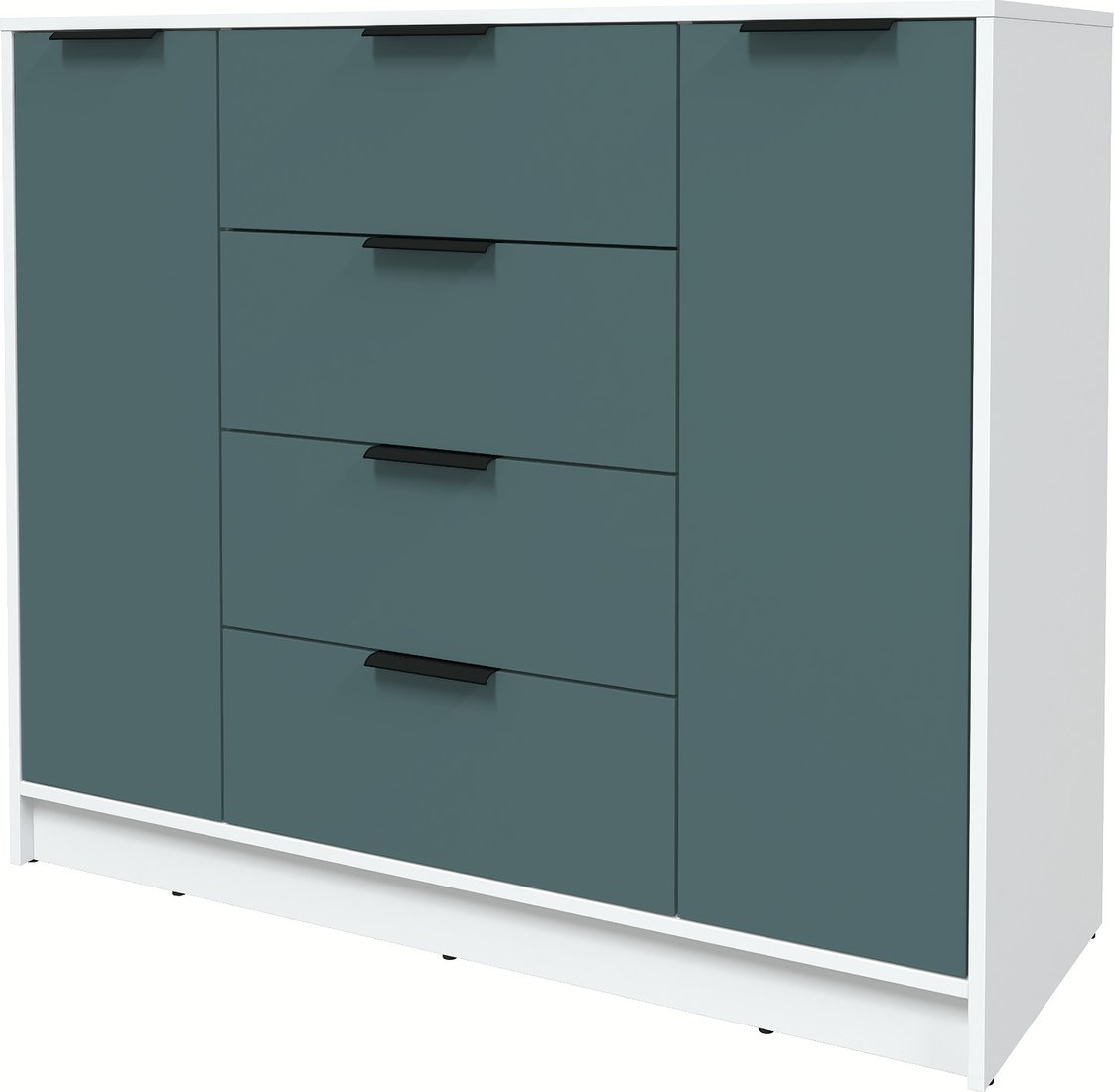 

Тумба Интерлиния Концепт КТ-Т120 Глосс (белый платинум/верде)