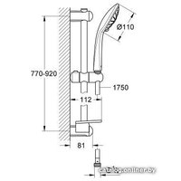 Душевой гарнитур  Grohe Euphoria 110 Massage 27226001 (хром)