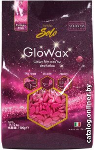 Воск ItalWax для депиляции Glowax Cherry Pink Вишня горячий пленочный в гранулах (400 г)