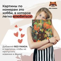 Картина по номерам Red Panda Котик и апельсины p54450