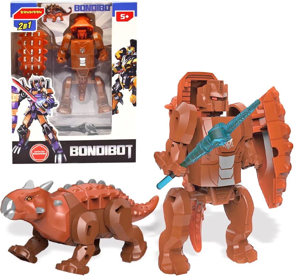 

Трансформер Bondibon Робот-динозавр анкилозавр ВВ5670