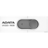 USB Flash ADATA UV220 16GB (белый/серый)