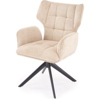 Стул с подлокотниками Halmar K601 (бежевый/черный)