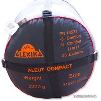 Спальный мешок AlexikA Aleut (оливковый, левая молния)