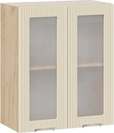 

Шкаф навесной Трия Кимберли 1ВВ6С с двумя дверьми (дуб крафт золотой/крем)