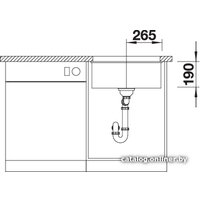 Кухонная мойка Blanco Subline 500-U (антрацит)
