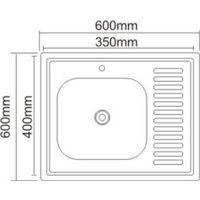 Кухонная мойка Saniteco 6060-L