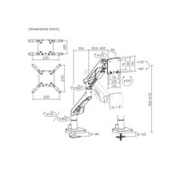 Кронштейн для монитора ErgoSmart Heavy-Duty Monster Game (белый)