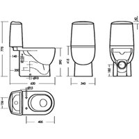 Унитаз напольный Sanita Luxe Best Comfort WC.CC/Best/2-DM/WHT.G/S1