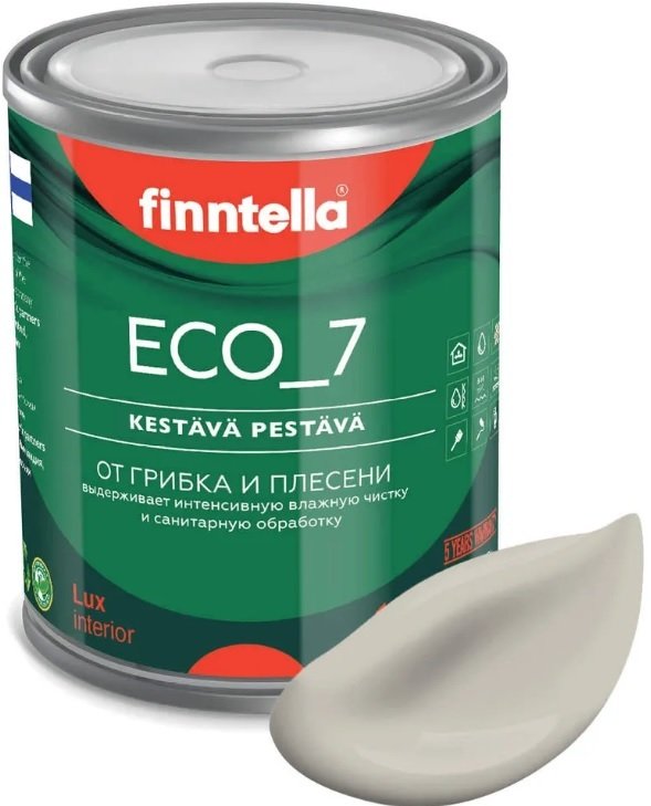 

Краска Finntella Eco 7 Kevyt Sansa F-09-2-1-FL083 0.9 л (серо-бежевый)