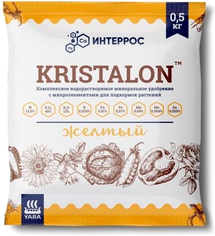 

Удобрение Интеррос Кристалон желтый 0.5 кг