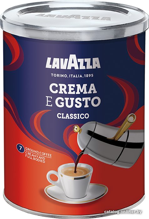 Кофе Lavazza Crema e Gusto молотый в банке 250 г