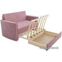 Диван Мебель-АРС Санта №2 (велюр пудра НВ-178 18)