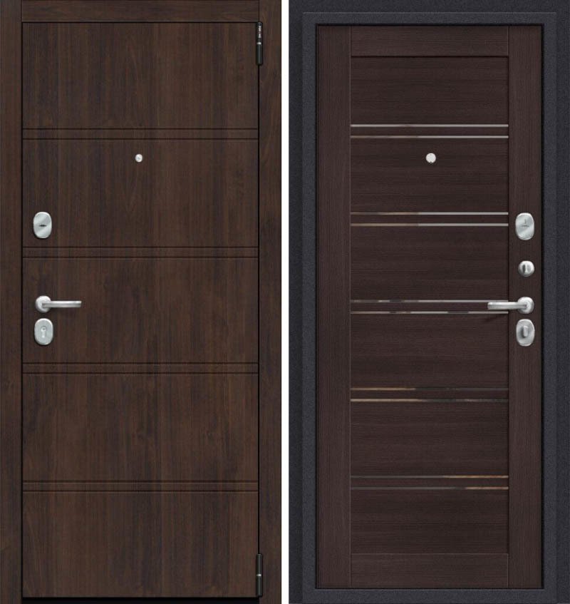 

Металлическая дверь el'Porta Porta R-3 8.П28 205x98L (almon 28/wenge veralinga)