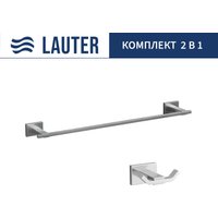 Набор аксессуаров для ванной Lauter 21TS1019 + 21TS1015 (Chrome, 2 предмета)