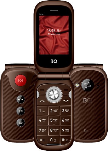 Телефон BQ BQ-2451 Daze (коричневый)