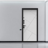 Металлическая дверь Guard Combi шпон корица/шагрень белая (86x205, левая)