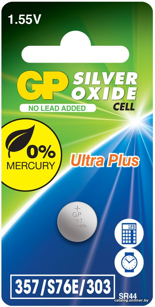 Батарейка GP Ultra Plus 357 357F-7C1 1шт