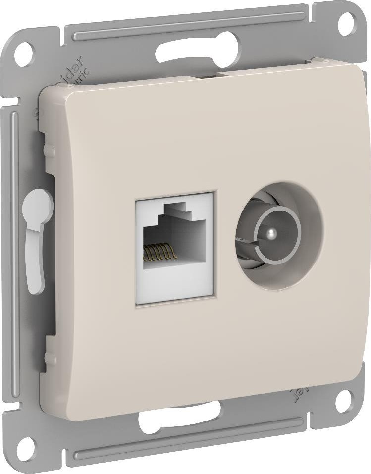 

Розетка компьютерная Systeme Electric Glossa GSL000989 (молочный)