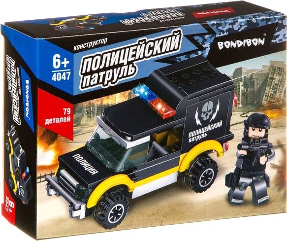 

Конструктор Bondibon Полицейский Патруль. Машина ВВ4047