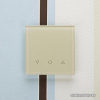 Беспроводной выключатель для жалюзи DeLUMO Senso одноканал. трехклавишный 1015 (светлый бежевый)