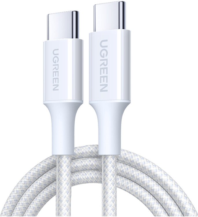

Кабель Ugreen L502 USB Type-C - USB Type-C (2 м, белый)
