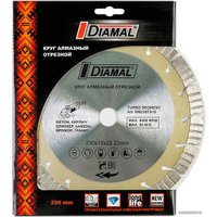Отрезной диск алмазный  Diamal DM230TS15