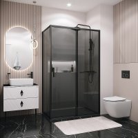 Душевая стенка Grossman Style 70x195 200.K33.05.70.21.10 (черный матовый,стекло тонированное)